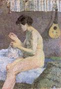 Paul Gauguin Study of a Nude Suzanne Sewing china oil painting artist